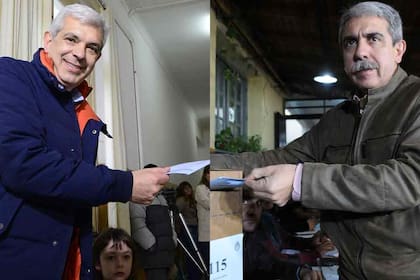 Julián Domínguez y Aníbal Fernández, en la interna