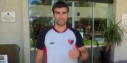 Julián Lalinde con la indumentaria de Colón