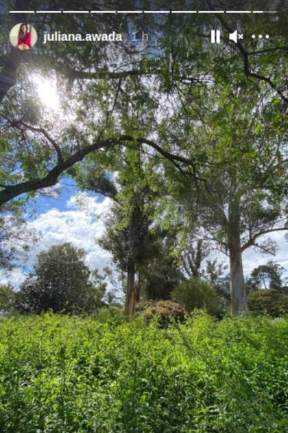 Juliana Awada disfrutó del primer feriado de Semana Santa al aire libre