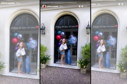 Juliana Awada festejó los 18 de su hija Valentina en la red social