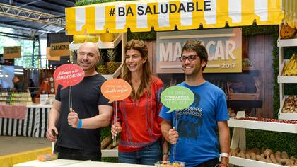 Martitegui, Awada y Héctor Gatto, Subsecretario de Bienestar porteño