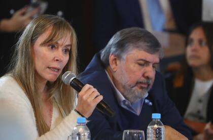 Juliana Di Tullio (Buenos Aires) y José Mayans (Formosa), jefes de los bloques kirchneristas en el Senado