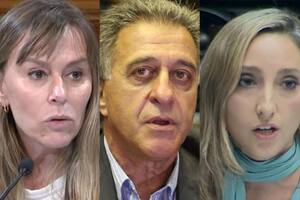 Juliana Di Tullio, Néstor Pitrola y Julia Strada