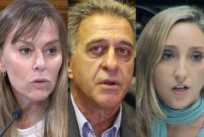 Juliana Di Tullio, Néstor Pitrola y Julia Strada