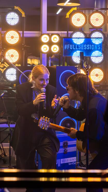 Juliana Gattas y Joaquín Levinton en las Full Sessions 2023.