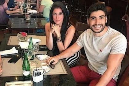 Juliana Santillán con Facundo Moyano, en 2018