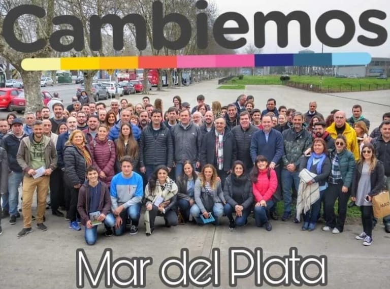 Juliana Santillán, cuando era militante de Cambiemos