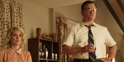 Julianne Moore y Matt Damon como en Suburbicon: bienvenidos al paraíso