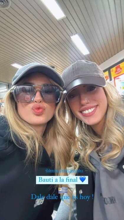 Julieta Poggio y Denisse González en apoyo a Bautista (Instagram/@Julipoggio)
