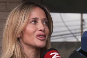 Julieta Prandi a la salida de la segunda audiencia