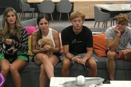 Julieta, Romina, Nacho y Marcos, los cuatro participantes que quedan en la casa de Gran Hermano (Captura video)