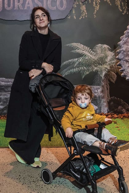 Julieta Zylberberg llevó al
menor de sus hijos, Florián.