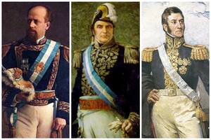 Julio Argentino Roca, Justo José de Urquiza y José de San Martín, tres de los próceres que tuvieron las mayores fortunas al momento de su muerte