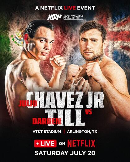 Julio César ChAvez está listo para volver al ring y peleará contra Darren Till en Texas