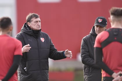 Julio César Falcioni, DT de Independiente.
Entrenamiento