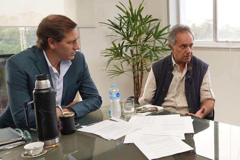 Julio Garro y Daniel Scioli, secretario de Deportes de la Nación