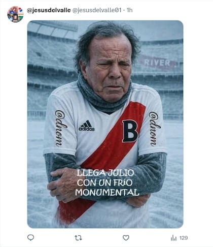 Julio Iglesias, protagonista de cientos de memes (Foto: Captura X/@jesusdelvalle01)