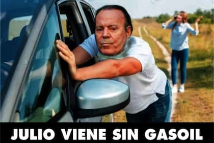 Julio Iglesias volvió a ser el protagonista de los memes del séptimo mes del año