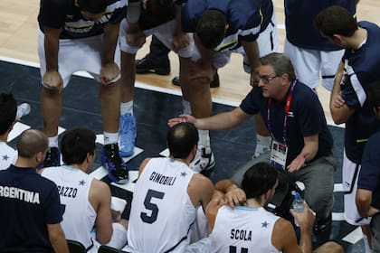 Julio Lamas fue cuarto con la selección argentina de básquet en los Juegos de Londres 2012