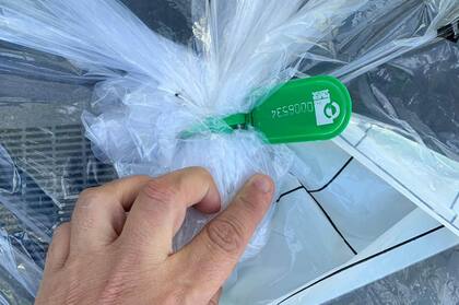 Uno de los elementos secuestrados y resguardados