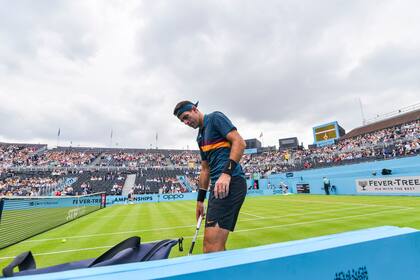Junio de 2019, en Queens: el último partido de Juan Martín del Potro en el tour antes de iniciar un largo período de inactividad, el mayor de su accidentada carrera.
