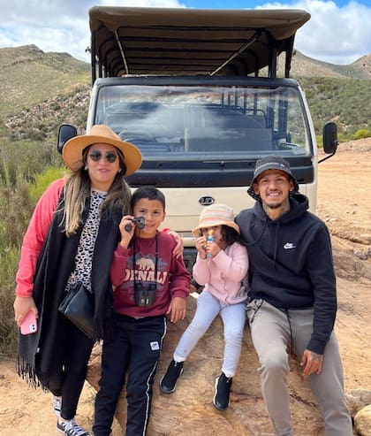 Junior Mendieta y un safari en familia por Sudáfrica
