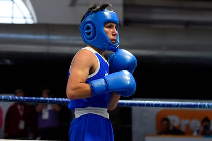 Junior Narváez, en el ring de los III Juegos Suramericanos de la Juventud Rosario 2022