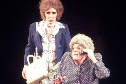 Junto a Antonio Gasalla, con quien compartió años de televisión y teatro