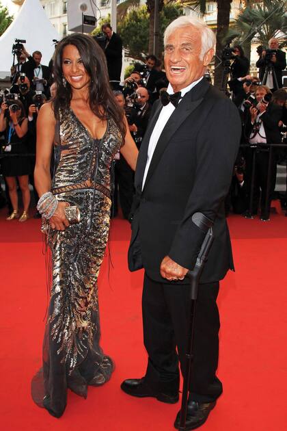 Junto a Barbara Gandolfi, la ex chica Playboy que fue su última relación oficial, en el Festival de Cannes de 2011. Se separaron un año después.