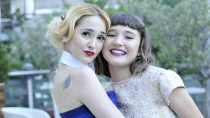 Junto a Chiara Francia, la pequeña Heidi