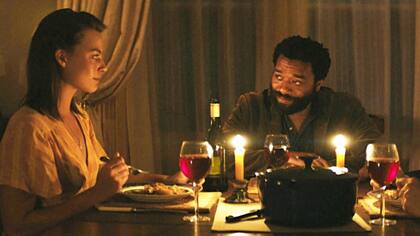 Junto a Chiwetel Ejiofor en Z for Zachariah