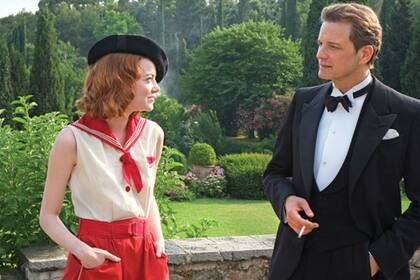 Junto a Colin Firth en Magia a la luz de la luna de Woody Allen