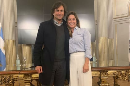 Junto a Eduardo Novillo Astrada, presidente de la Asociación Argentina de Polo
