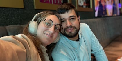 Junto a Ezequiel, su gran amor.