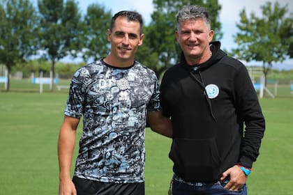 Junto a Guillermo Farré, el héroe del "Monumentalazo", y a quien eligió para que sea el DT del equipo