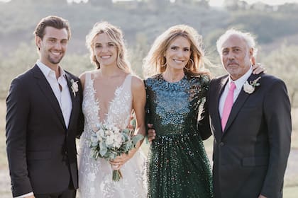Junto a Gustavo Yankelevich, el día de la boda de María Toscana y Xander Alari-Williams.