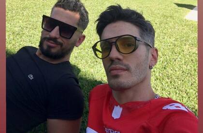 Junto a Ignacio, su pareja desde hace un año.