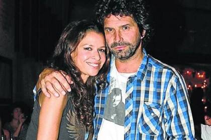 Junto a Iván Noble, su ex pareja y padre de su hijo Benito