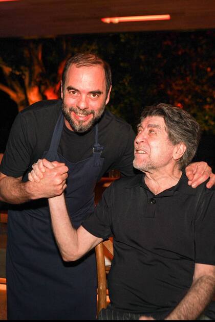 Junto a Joaquín Sabina, para quien ha cocinado en varias ocasiones