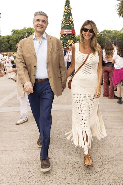 Junto a Jorge Macri en
la final del Abierto Argentino de
Polo en Palermo