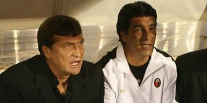 Junto a Julio César Falcioni, en Colón