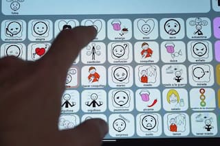 Cómo es el teclado del Conicet para personas con problemas de habla; sale la mitad que uno importado