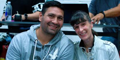 Junto a "Leo" Gutiérrez, uno de sus ídolos.