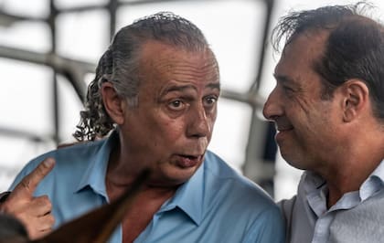 Junto a su colega Marcelo Mengani, de Frigolar en el MAG