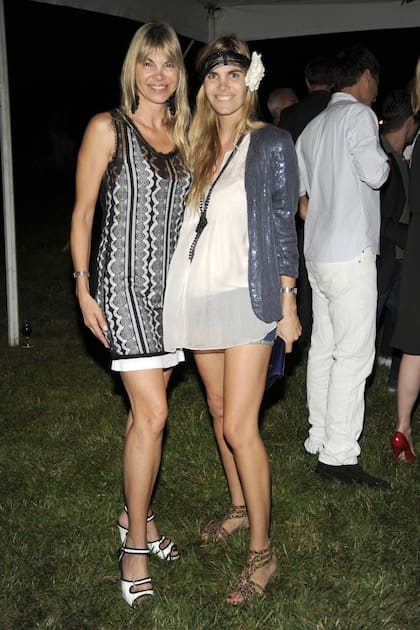 Junto a su hija Delfina