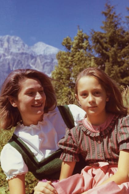 Junto a su madre, la famosa Marta Marzotto, quien murió el 29 de julio de 2016, a los 85 años.