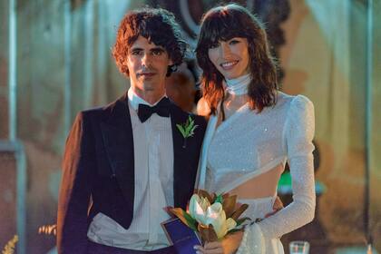 Junto a su marido, Andrés Cigorraga Castex