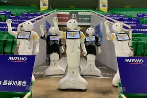 Hinchada propia: Japón utiliza robots para alentar a un equipo de béisbol