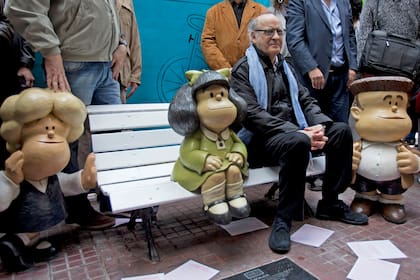 Junto a sus personajes preferidos en marzo de 2014