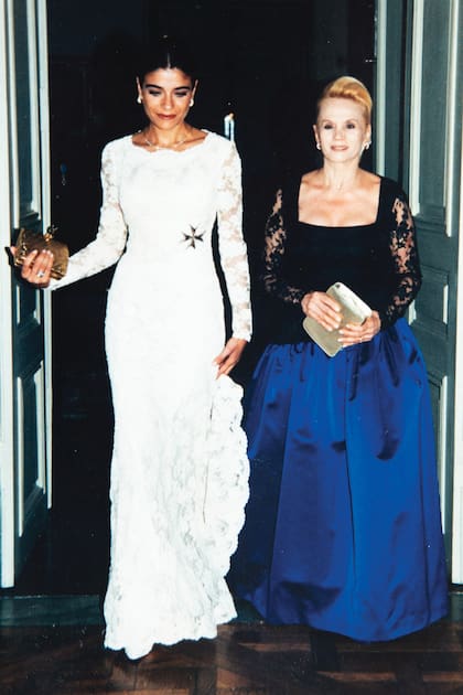 Junto a Zulemita, de gira por el Reino Unido, en 1998